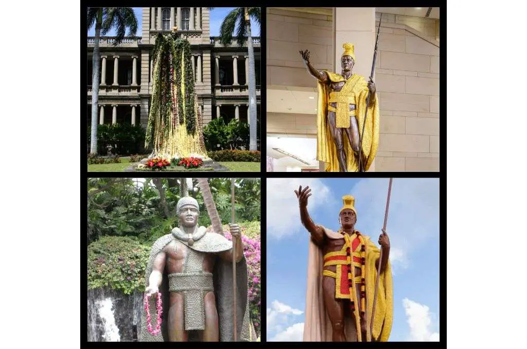 king kamehameha day statues