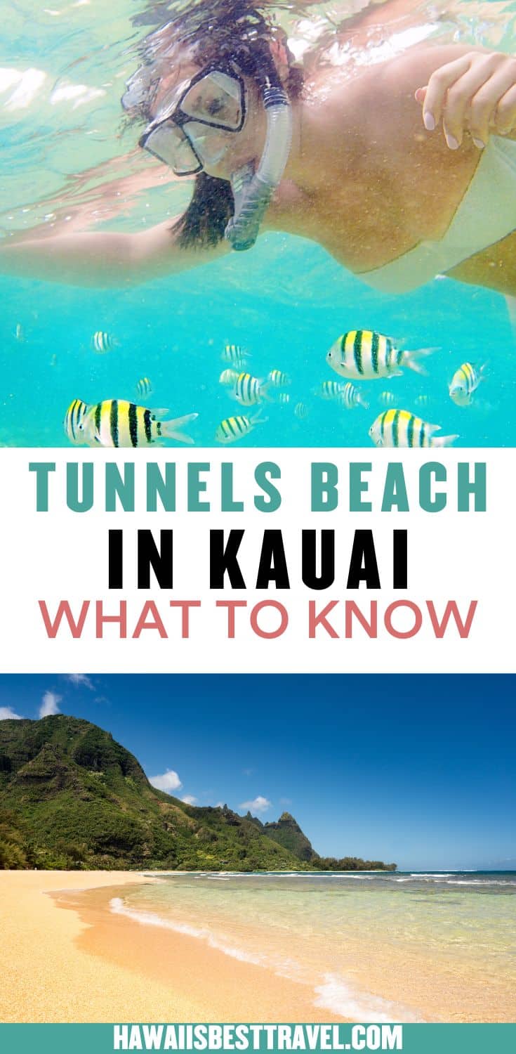 tunnels beach in kauai pin