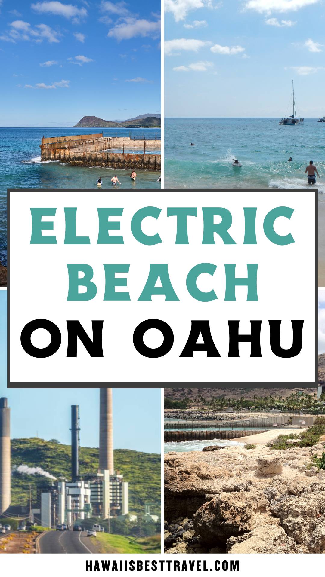 electric beach on oahu - pin