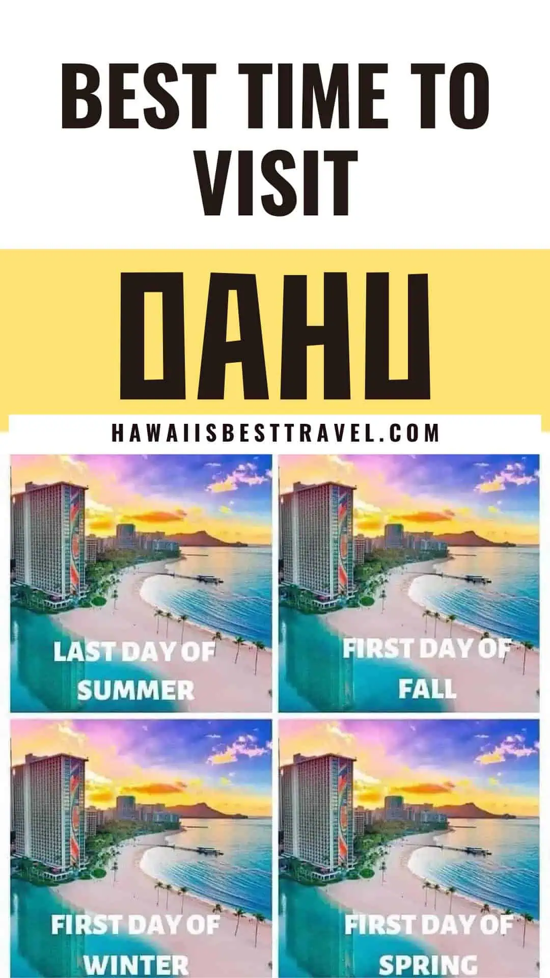 best time to visit oahu -pin