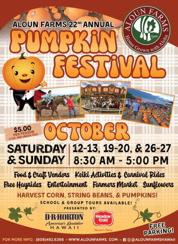 a poster for a pumpkin festival