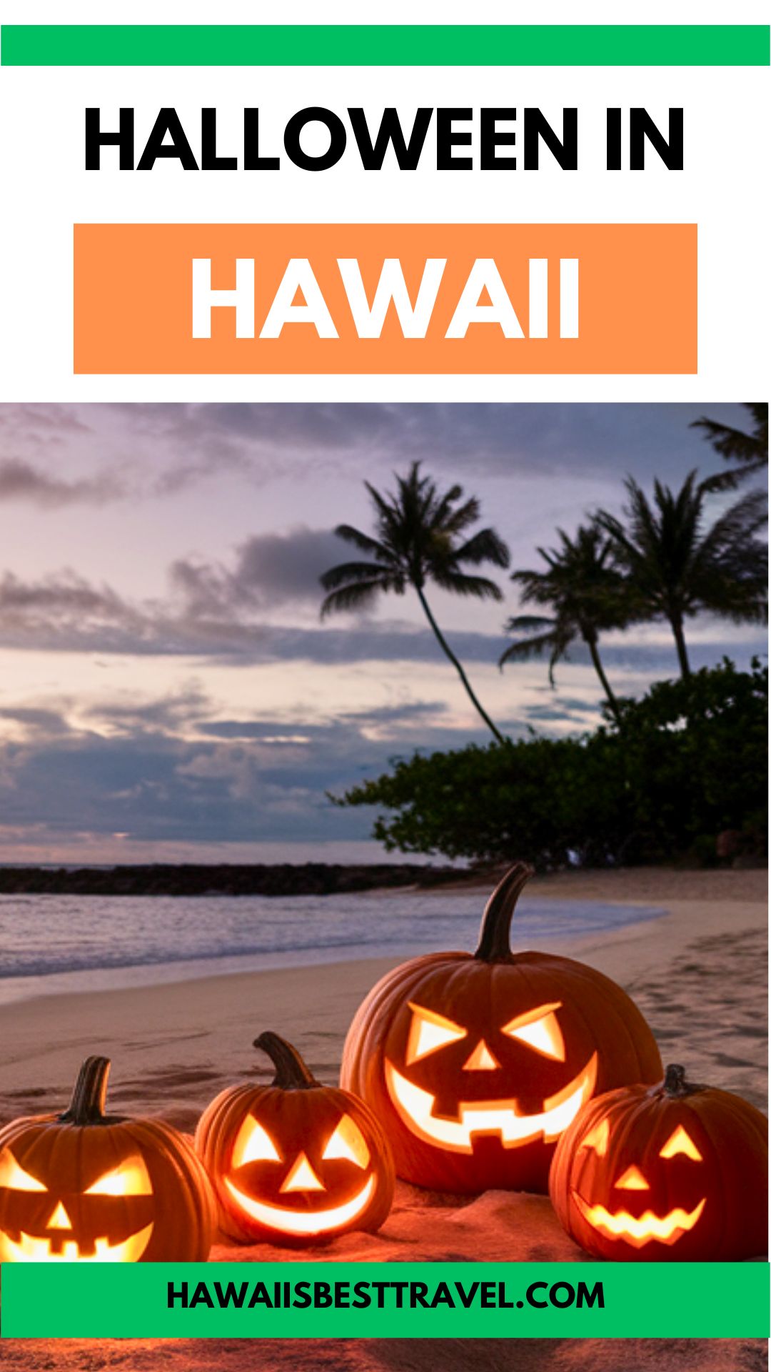 halloween in hawaii - pin