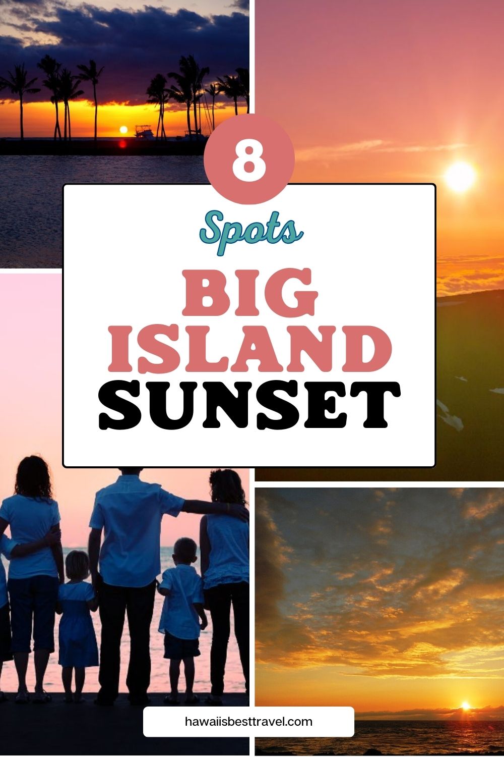 sunsets on the big island - pin