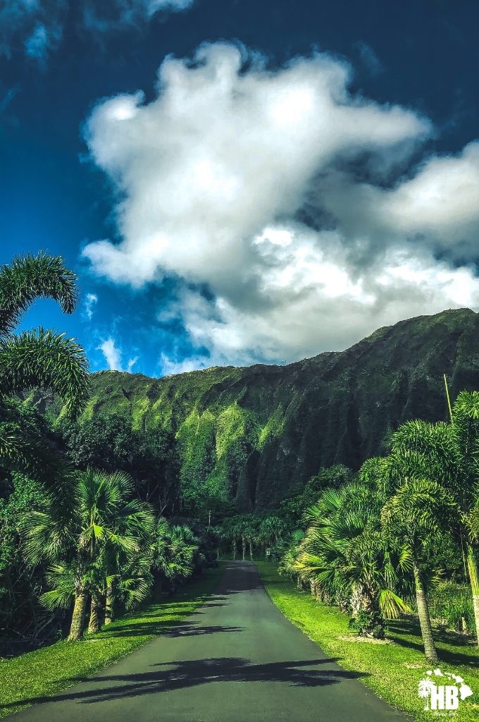 entrance to hoomaluhia botanical garden