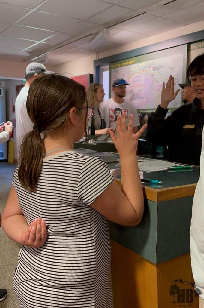 hawaii volcanoes national park - junior ranger program