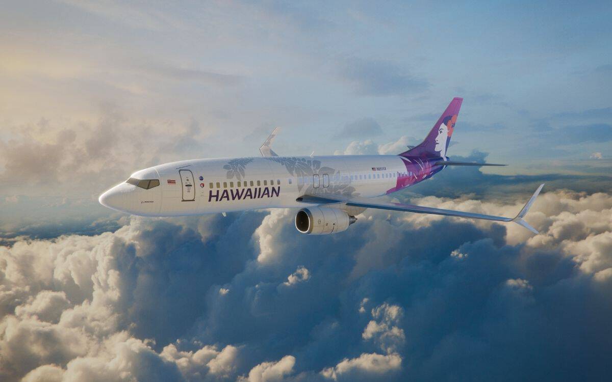 Hawaiian Airlines Boeing 737-800 aircraft, the new plane replacing Hawaiian's interisland fleet