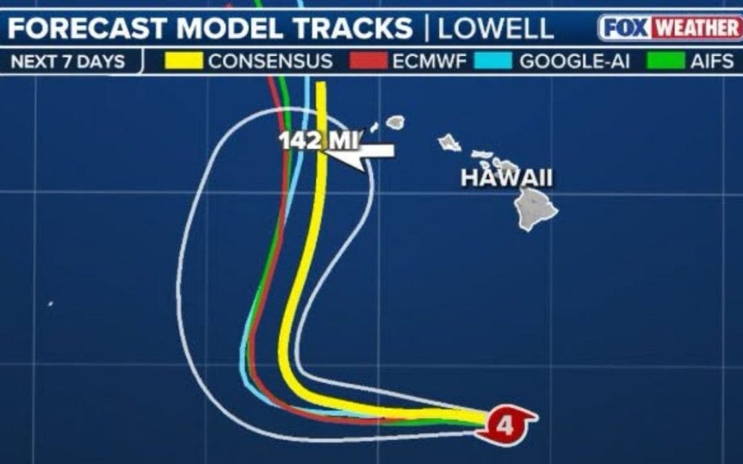 Hurricane Lowell Remains Category 4 as Hawaii Watches Potential Impacts Early Next Week